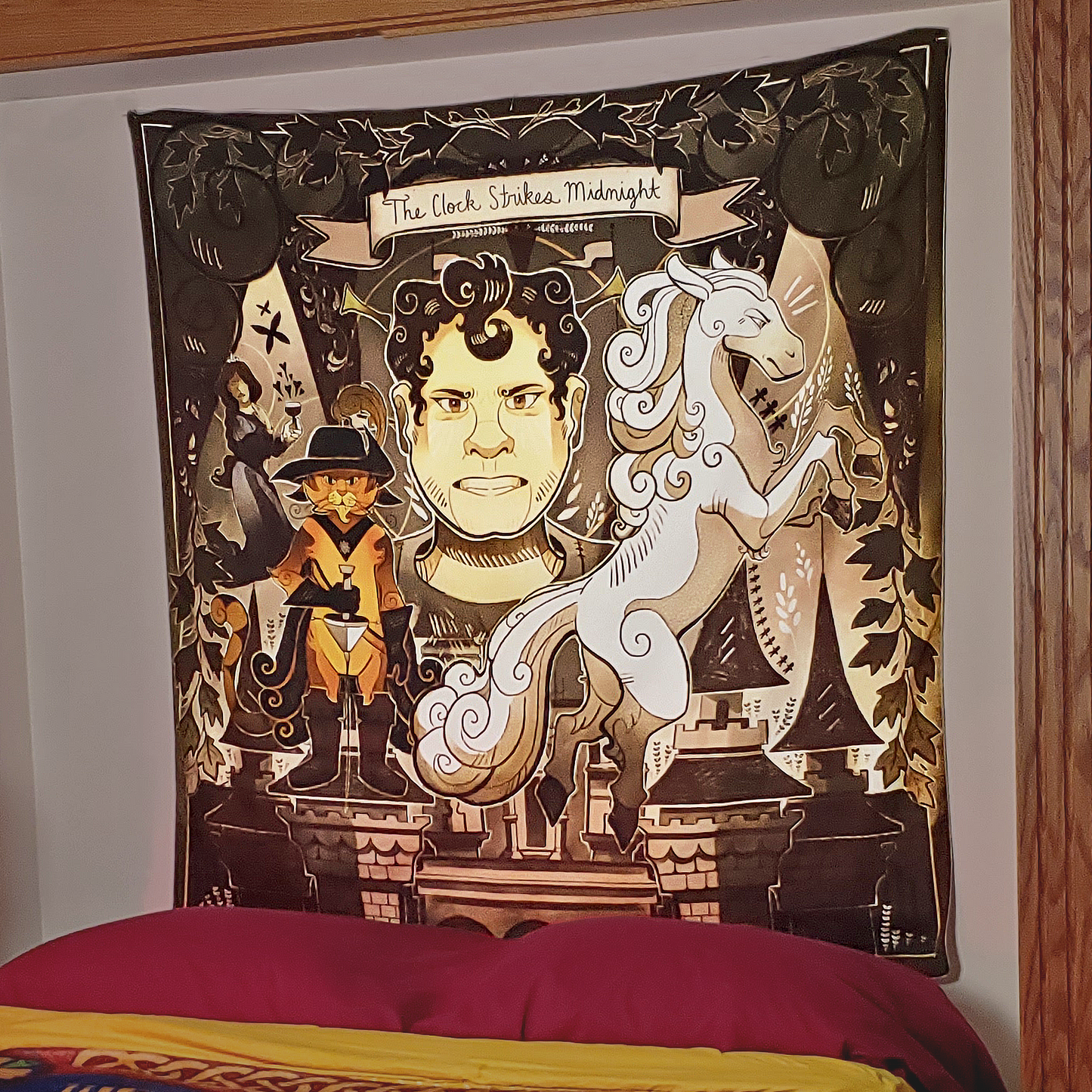 "The Clock Strikes Midnight" Shrekfest Tapestry
