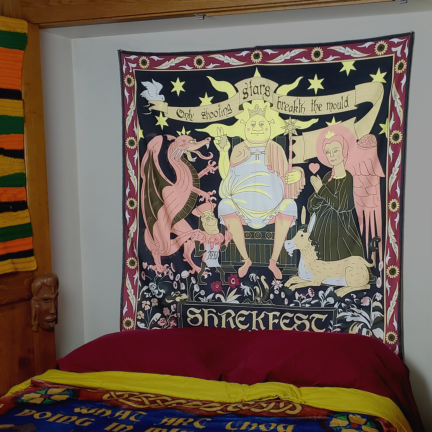 "Only Shooting Stars" Shrekfest Tapestry