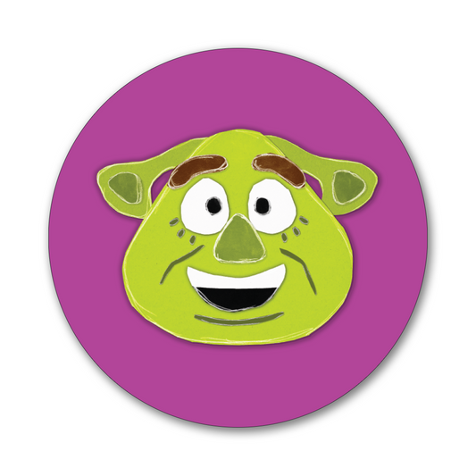 Circle Shrek Sticker